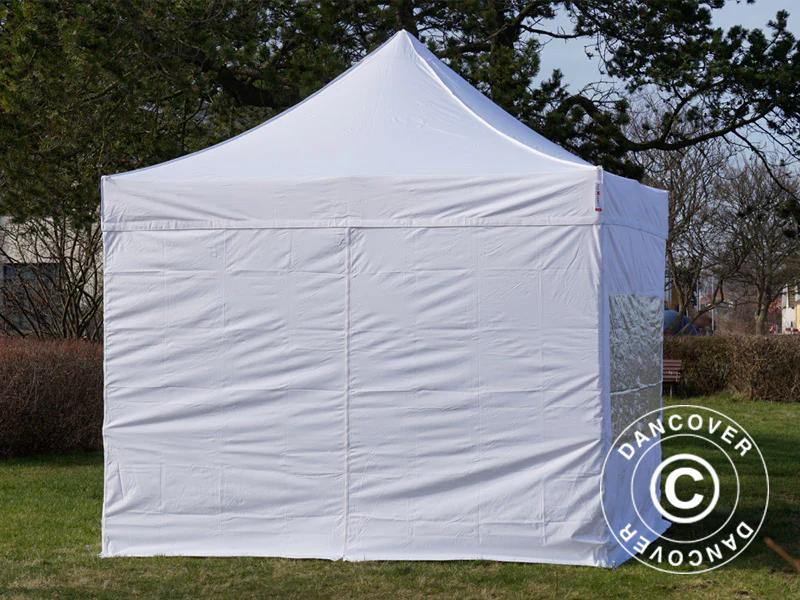 Faltzelt FleXtents PRO 3x3m Weiß, mit 4 Seitenwänden – Image 5