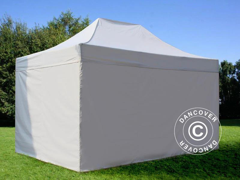 Faltzelt FleXtents PRO Steel 3x4,5m, Weiß, mit 4 Seitenwänden – Image 4