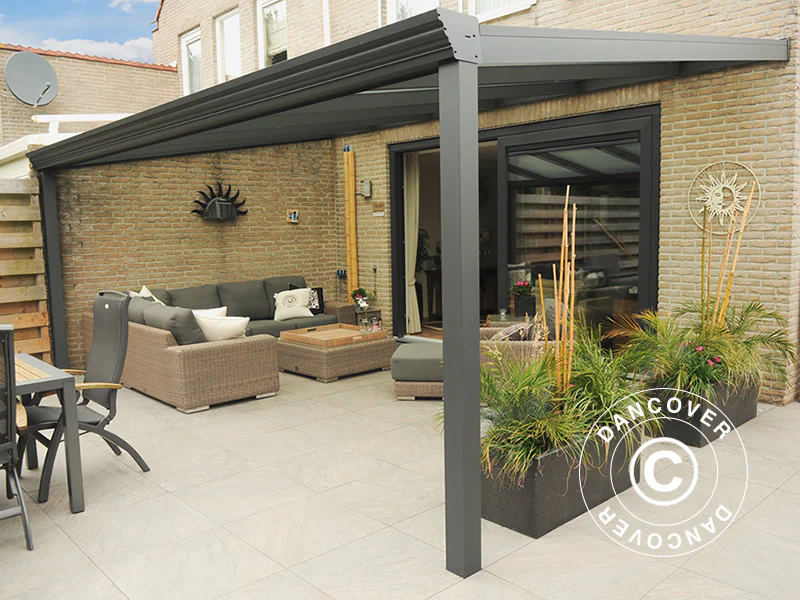 TerrassenĂ¼berdachung Expert aus Polycarbonat, 3x4m, Anthrazit – Image 6