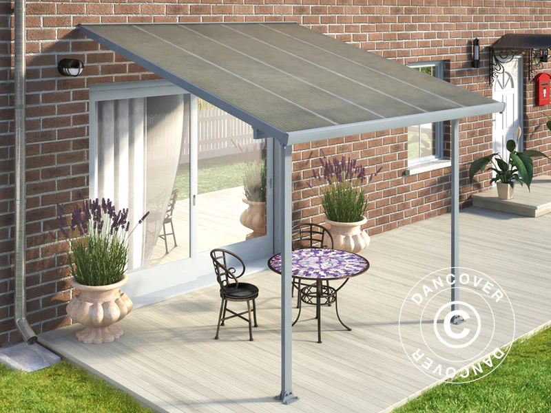 TerrassenĂ¼berdachung Feria, Palram/Canopia, 3x3,05m, Grau – Image 2