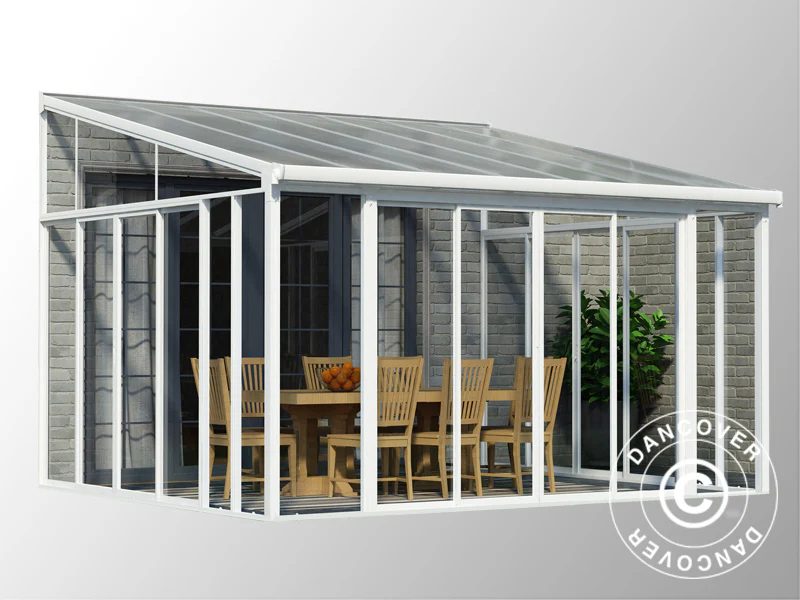Wintergarten SanRemo, Palram/Canopia, 4x4,25m, Weiß – Image 5