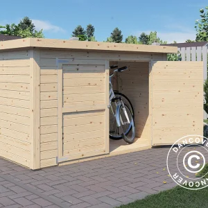 Bertilo Holzschuppen Wallstore Velo, 2,06x1,02x1,35m, 2,1m², Natur