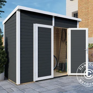 Holzschuppen, Bertilo Timmo 2, 2,44x1,21x2,11m, 2,95m², Anthrazit